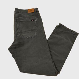 Faherty Stretch Terry 5 Pocket Pants Mens Size 36x30 Iron Gray Chino Athletic
